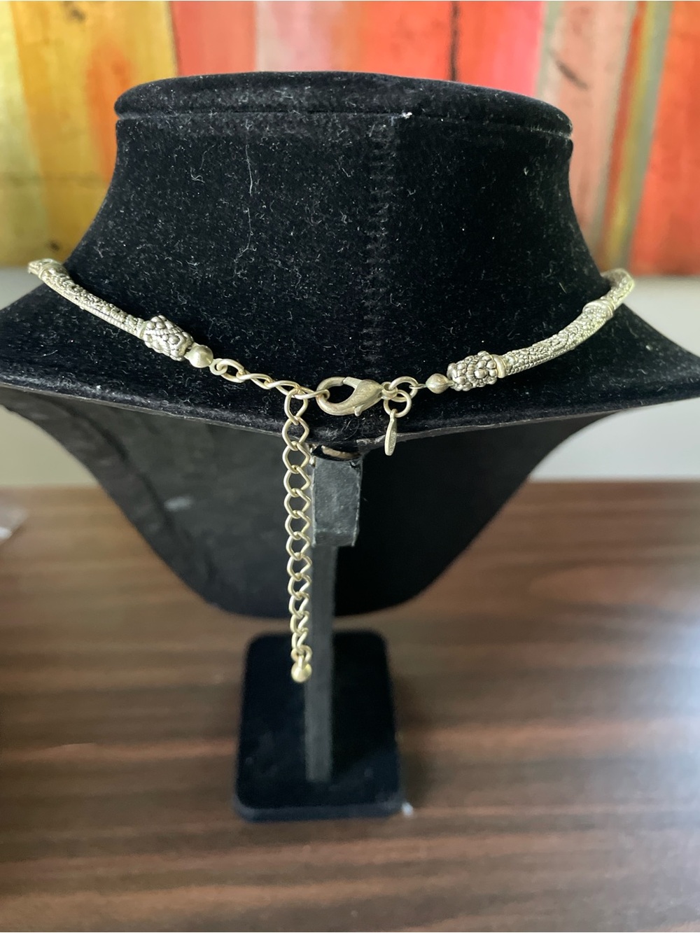 Vintage Collar Necklace Silver Tone - Picture 5 of 5